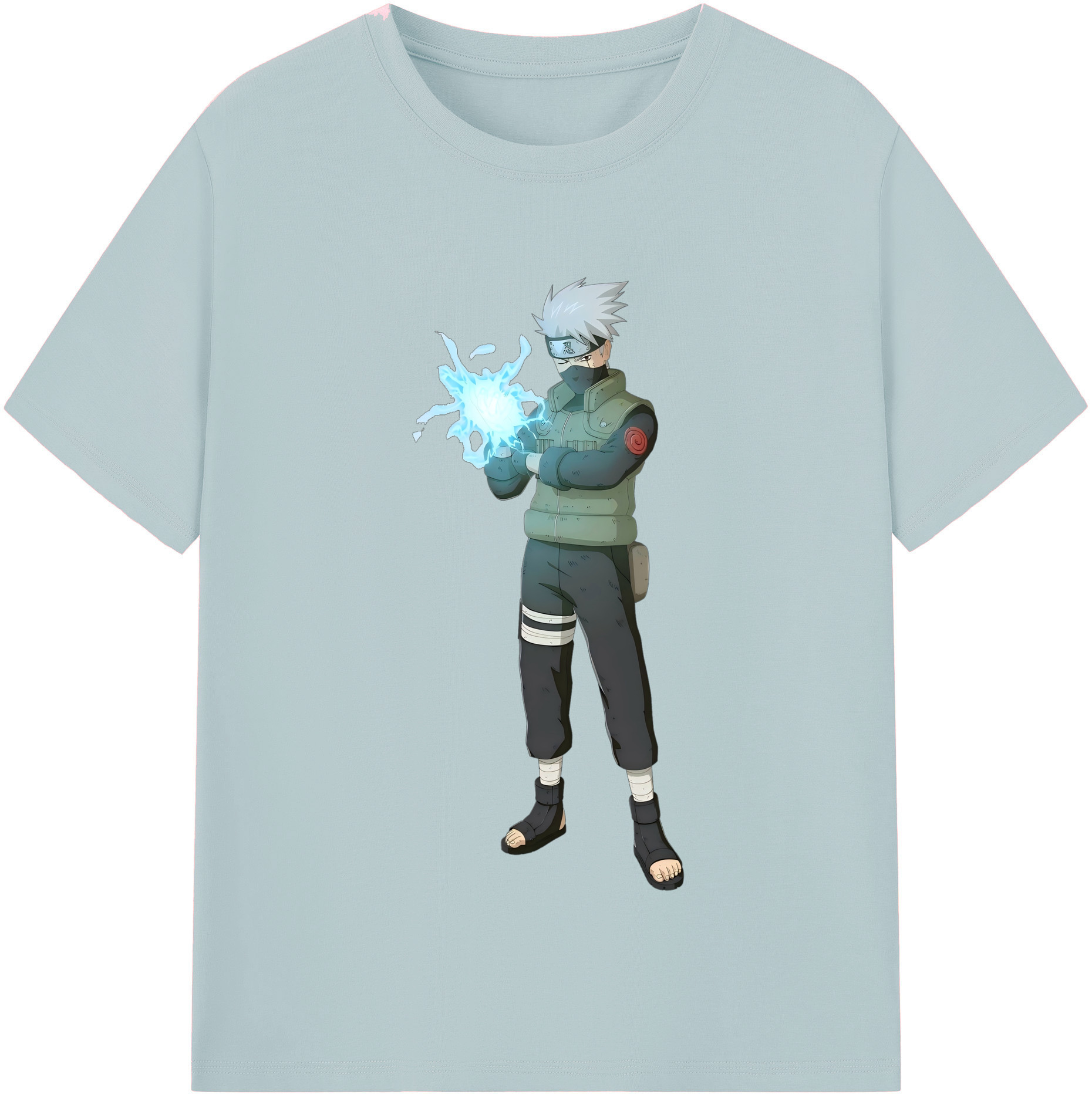 （画像用） NARUTO -ナルト- はたけ カカシ Hatake Kakashi 綿100％半袖Tシャツ（フロントプリント）